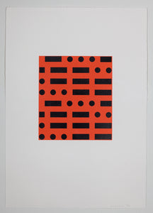 Stephen Bambury | "I Am Still Alive on Kawau" (Necessary Correction) (Red/Black), 2011