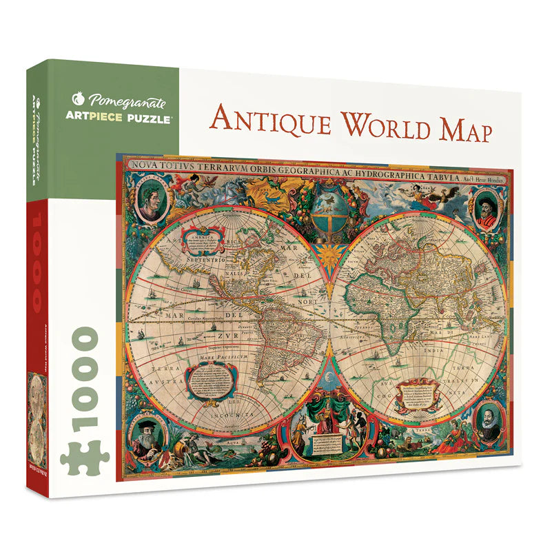 Henricus Hondius Antique World Map - 1000-piece Jigsaw Puzzle | Pomegranate Regular price