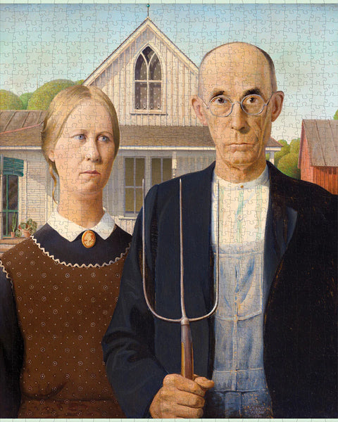 Grant Wood American Gothic - 1000-Piece Jigsaw Puzzle | Pomegranate