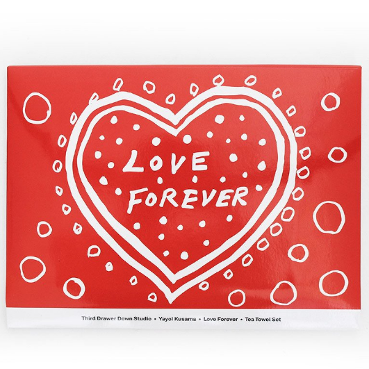 Love Forever Tea Towel Set | Yayoi Kusama
