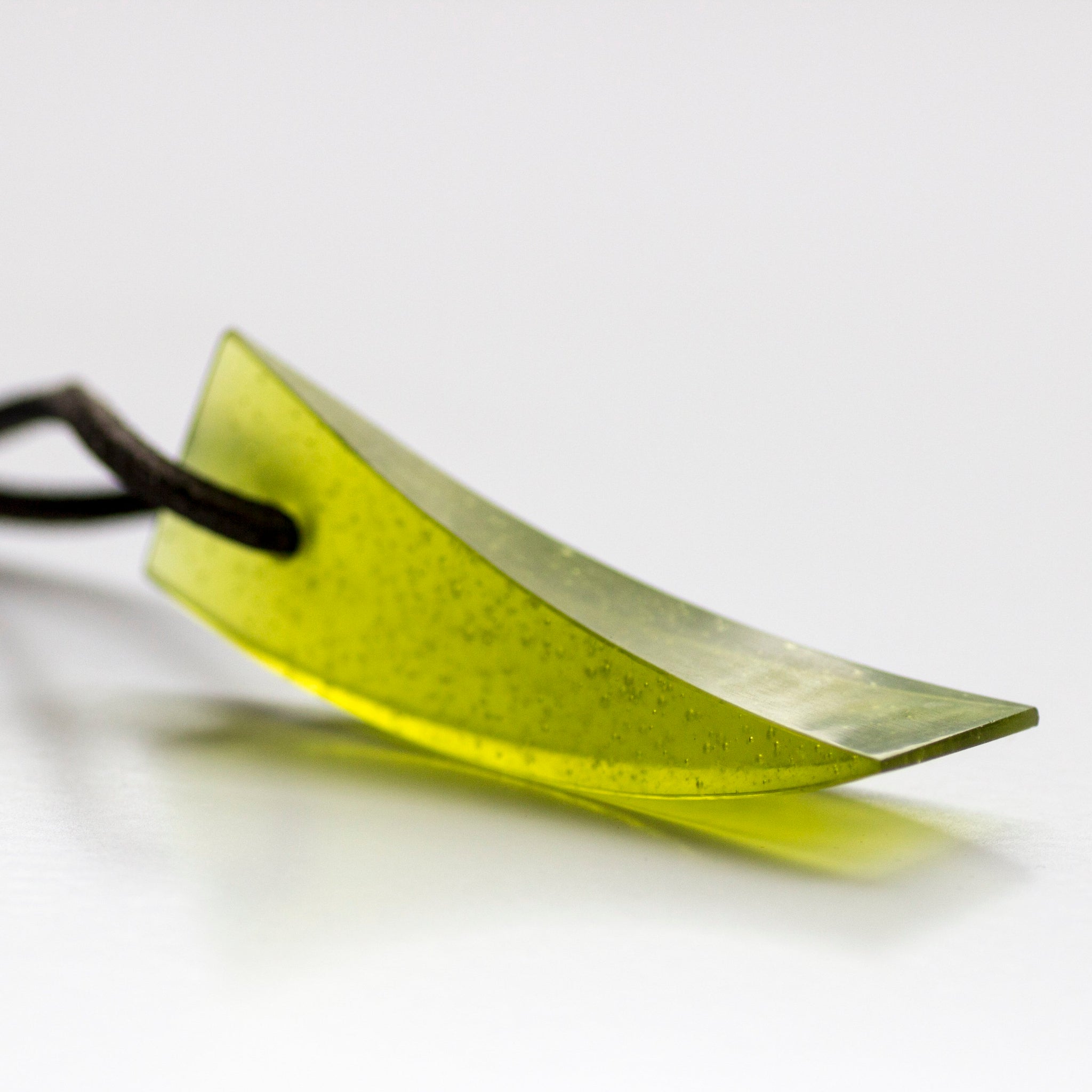 Galia Amsel Light Moss Cast Glass Neckpiece